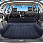 Sibosen Inflatable Car Air Mattress Back Seat, SUV Air Mattress Car Travel Bed with Air Pump Kit, Portable Car Mattress Fast Inflation Bed for Universal Car SUV Truck Home Camping Vacation (Black)