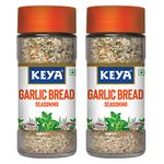 Keya Garlic Bread Seasoning |Handpicked Dried Herbs 50gm, Pack 2