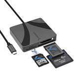 SABRENT CF Express Type B Card Reader, Support SD/Micro SD and Cfast, USB Type C (CR-C4PM)