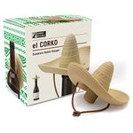 Silicone Wine Stopper | Fun Sombrero Shaped Cap Seals Bottle and Keeps Wine Fresh | Cute Wine Accessories | Fun Kitchen Gadgets | el Corko Bottle Stopper by Monkey Business