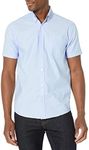 Lee Uniforms Men's Short Sleeve Oxford Shirt, Light Blue, Small