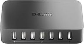 D-Link 7 Port USB 2.0 Hub – Plug and Play, Fast Charge, Portable and Compact (Dub-H7)