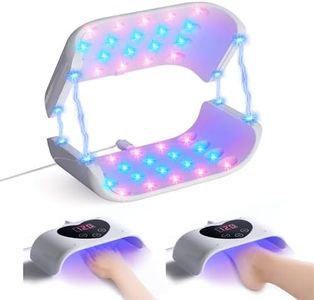 Nail Care, KTS Dual-Sided Light Device for Fingernails & Toenails, Perfect Upgrade for Nail Repair Pens & Serums, 48W Blue & Red Light for Thick Dull-Looking Nails, Timer for Home Renewal