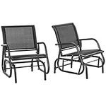 Outsunny Porch Glider Set of 2, Met