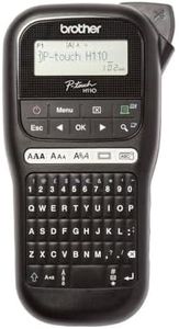 Brother PT-H110 Monochrom Beschriftungsgerät (für 3,5 bis 12 mm breite TZe-Schriftbänder, bis zu 20 mm/Sek. Druckgeschwindigkeit)