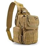 G4Free Outdoor Tactical Sling Backpack Military Sport Daypack Assault Small Shoulder Crossbody Rucksack Chest Pack for Walking Bike Cycling Camping Hiking Trekking