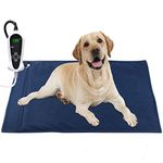 RIOGOO Pet Heating Pad, Electric Heating Pad for Dogs and Cats Indoor Warming Mat with Auto Power Off (X-Large: 32" x 20")