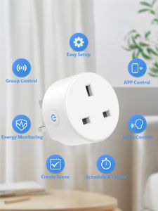 EIGHTREE Smart Plug 4-Pack – WiFi Outlet Compatible with Alexa & Google
