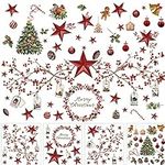 4 Sheets Christmas Wall Stickers De