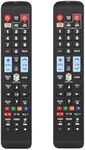 [2 Pack] Universal Remote Control for All Samsung TV Smart LED LCD TV LCD LED QLED SUHD UHD HDTV Curved Plasma 4K 3D Smart TVs, with Buttons for Netflix, Prime Video, Smart Hub-Backlit