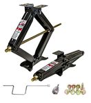 PEAKTOW J0602 5000 lb. 24" RV Stabilizer Scissor Jack W/Handle Socket Screws 2PK