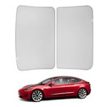 BASENOR 2023 2022 2021 Tesla Model 3 Sunshade Front & Rear Glass Roof Sun Shades Heat Cover Top Window Sun Protection for Model 3 Interior Accessories (Not Fit 2024 Model 3)