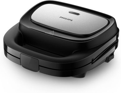Philips 5000 Sandwich Maker – Black Non-Stick Grill
