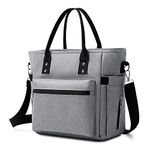 Lunch Bags for Women - Large Lunch Bags, Insulated Lunch Bag for Adult, Lunch Tote Bags for Work Picnic Outdoor Camping, Boite a Lunch Femme, Sac a Lunch Femme (Grey)