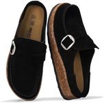 Project Cloud Clogs for Women - Memory Foam Women's Mules & Clogs - Water Resistant Womens Clogs Clogs & Mules - Non-Slip Clogs Women Footwear - Womens Mules for Women 2024 (Carline, Black, 8.5)