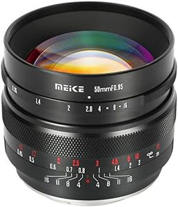 Meike 50mm F0.95 Large Aperture Wide Angle Lens Manual Focus Lens Compatible with Fujifilm X Mount Mirrorless Camera X-T3 X-H1 X-Pro2 X-E3 X-T1 X-T2 X-T4 X-T10 X-T20 X-T200 X-A2 X-E2 X-E1 X30 X70