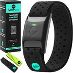 POWR LABS Bluetooth Heart Rate Monitor Armband | ANT Heart Rate Monitor Armband Heart Rate Monitor Bluetooth Wrist Heart Rate Monitor Works with Peloton Bikes, Polar Wahoo Garmin Bike Computers