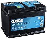 Exide EK700 Stop Start 12V 70Ah 760CCA AGM VRLA Car Battery VAG 000915105CC / VAG 7P0 915 105 E/VAG 5GM915105AA - 3 Years Warranty (Please check size before buying)