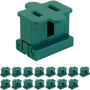 BlueStars Pack of 15 Female Slip Plug for Christmas Light Decoration 110/125V Electrical Light End Plug for Valentine Christmas Holiday Party Outdoor Indoor, UL Listed