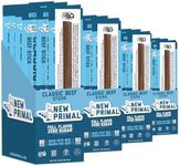 The New Primal Grass Fed Beef Sticks, Keto, Gluten Free Healthy Snacks for Adults, Sugar Free Low Carb High Protein Snack, Paleo Whole30 Jerky Meat Stick, 8g Protein, 90 Calories, 80 Pack