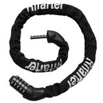 Rifarter Bike Lock Chain Heavy Duty, 5 Digit Combination Anti-Theft Bicycle Lock, 3.2 Feet Long Security Resettable Bike Locks for Road, Mountain Bike, Scooter, Motorcycle, Door, Gate, Fence, Black