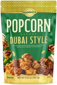 GOLDBURY Delights Popcorn Dubai Style, From Makers of Beemax Chocolate, Milk Drizzled Kettlecorn Layered Pistachio & Kadaif, Gourmet for Snacking, Gifting & More, 6.6 oz Resealable Pouch