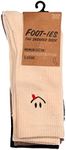 FOOT-IES Unisex Adults Faces (Pack Of 3) Socks, Multicolor, Medium-Large US