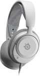 SteelSeries Arctis Nova 1P White Wired 3.5mm AUX Gaming Headset for Xbox, PC, PlayStation, Nintendo Switch, Android & iOS - AI-Powered Noise-Cancelling ClearCast Gen 2 Microphone