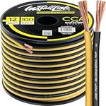 Install Link 12 AWG Gauge Speaker Wire Cable (100 Feet) Stereo, Car or Home Theater, CCA