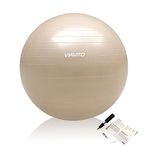 VIAVITO 500kg Studio Anti-burst 65cm Gym Ball, Color- Champagne