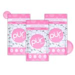 PUR 100% Xylitol Chewing Gum, Sugarless Bubblegum, Sugar Free + Aspartame Free + Gluten Free, Vegan & Keto Friendly - Healthy, Low Carb, Simply Pure Natural Flavoured Gum, 55 Pieces (Pack of 3)