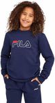 FILA Unisex Kid's Classic 2.0 Crew Sweatshirt, New Navy, Size 16