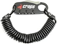 Crops CP-SPD08-01 Compact Wire Lock Q3 | 3mm x 1800mm 3-Digit Dial (Black)