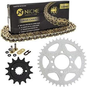 NICHE Drive Sprocket Chain Combo for Suzuki QuadSport Z400 LT-Z400 Front 14 Rear 40 Tooth 520V-X X-Ring 96 Links