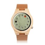 BOBO BIRD A03 Men's Women's Bamboo Wood Watches 12 Holes Timer Design With Real Leather Watch Bands