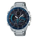 Casio Edifice ECB-900DB-1BDR Bluetooth Analog-Digital Black Dial Men Watch Silver Metal Strap (EX500)