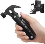 SURVIVE HERO Multitool Camping Accessories – Mini Hammer Multi Tool Pocket Knife, Christmas Birthday Fathers Gifts for Men Dad Him, Survival Gear Hiking Camping Gadgets for Men (Best Gift Idea)