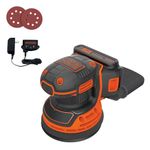 BLACK+DECKER 20V MAX* Random Orbital Sander, Cordless (BDCRO20C)