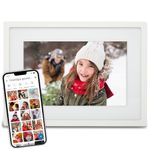 Skylight Digital Picture Frame - WiFi Enabled with Load from Phone Capability, Touch Screen Digital Photo Frame Display - Customizable Gift for Friends and Family - 10 Inch White