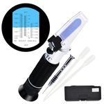 3 in 1 Scale Clinical Refractometer with 10~30°C ATC, Serum Protein 0~12g/dl, Urine Specific Gravity 1.000~1.050, Refractive Index 1.333~1.360 RI for Human Use.