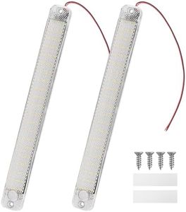 Thlevel Luces de Techo Interiores de Coche, 12-85V DC 84 LED 8W Luz de Techo de Coche LED de Techo de Coche Lámpara de iluminación para Camper,Van,Caravan,Barco (2pcs)