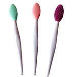 Lip Exfoliating Brush, Double Sided Silicone Exfoliating Brush for Men and Women, Pack of 3