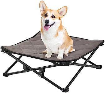 KingCamp Elevated Dog Bed Raised Dog Bed Dog Cot Outdoor Dog Bed Folding Dog Pet Cot with Separate Washable Sleeping Mattress Stable Durable Frame Breathable Mesh Camping Indoor(Small)+Carrying Bag
