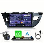 Car Radio for Toyota Corolla: Car Stereo Upgrade for 2014 2015 2016 - with Wireless Carplay Android Auto 10.1 Inch Touchscreen 2G+64G with WiFi GPS Navigation Bluetooth Backup Camera