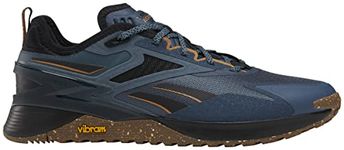 Reebok Training Footwear Men's Nano X3 Adventure Shoes Hoops Blue F23/Core Black/Court Brown F23-R, Size 9