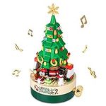 AOKESI Christmas Tree Building Kits for Kids & Families - Christmas Building Bricks Music Box, Creative Xmas Building Gift Toy for Boys & Girls and Adults (373 Pcs)