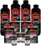 Custom Coat Pewter Metallic 1 Gallon Urethane Spray-On Truck Bed Liner Kit -Easy Mixing, Just Shake, Shoot - Professional Durable Textured Protective Coating, Prevent Stop Rust - Car, Auto Equipment