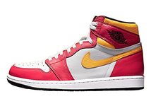 NIKE Air Jordan 1 Retro High Og Mens Basketball Trainers 555088 Sneakers Shoes (UK 9 US 10 EU 44, Light Fusion red Black White 603)