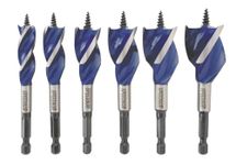 IRWIN SPEEDBOR Drill Bit Set for Wood, 4-Inch, 6-Piece (1877239)