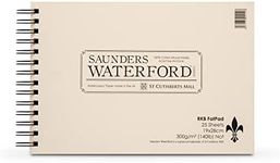 Saunders Waterford : 7.5x11in : Spiral Fat Pad : 25 Sheets : Not